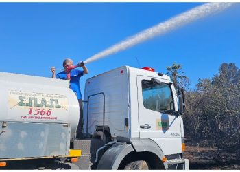 Άμεση και αποτελεσματική επέμβαση του ΣΠΑΠ στην πυρκαγιά στον Μαραθώνα