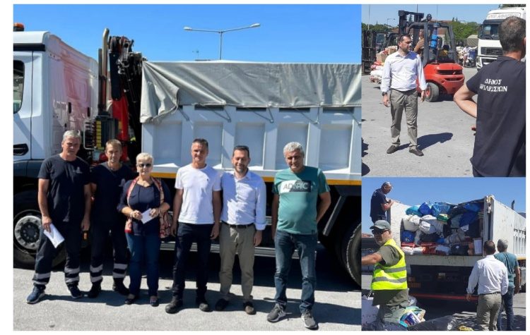 Στους πληγέντες της Θεσσαλίας έφτασε η πρώτη αποστολή ανθρωπιστικής βοήθειας από τον Δήμο Βριλησσίων