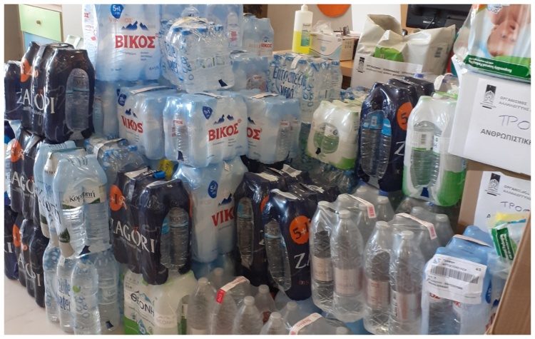 Συνεχίζεται η συλλογή ειδών πρώτης ανάγκης για τις πληγείσες περιοχές