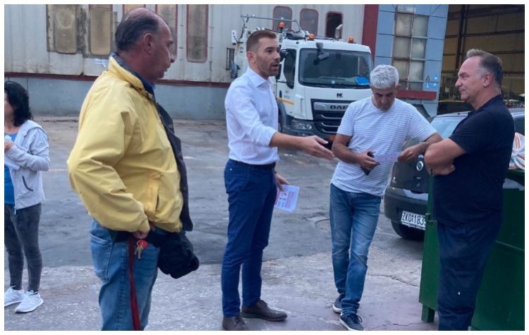 «Λαϊκή Συσπείρωση Αμαρουσίου»: Επίσκεψη Κώστα Δράκου στο αμαξοστάσιο του Δήμου