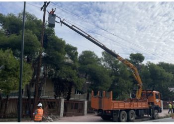 Στο Μορτερό συνεχίζεται το έργο υπογείωσης των καλωδίων μεταφοράς ηλεκτρικού ρεύματος