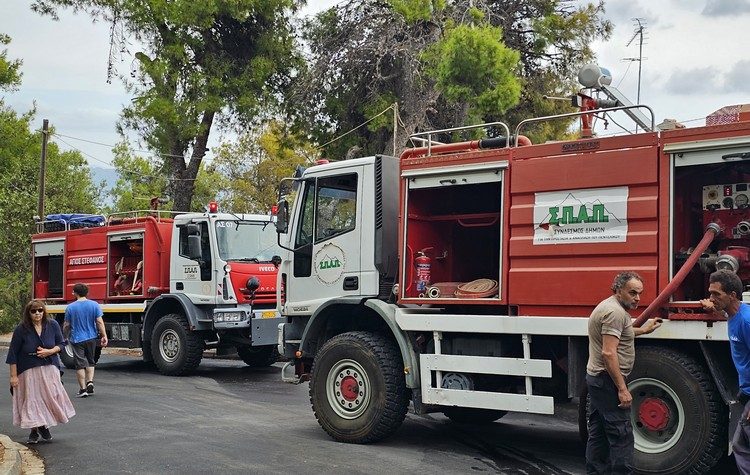 ΣΠΑΠ: Άμεση επέμβαση στις πυρκαγιές που ξέσπασαν σε Βριλήσσια και Σταμάτα   
