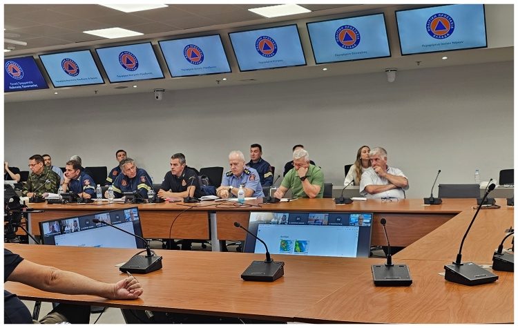 Στην ευρεία υπουργική σύσκεψη  εν όψει της κακοκαιρίας «Elias»  συμμετείχε ο Βλάσσης Σιώμος