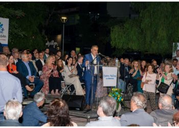 Δυνατό παρών πολιτών στην προεκλογική συγκέντρωση του υποψηφίου δημάρχου Χρήστου Αηδόνη