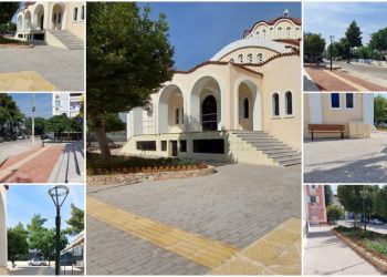 Αναβάθμιση πεζοδρομίων, περιβάλλοντος χώρου Ι.Ν. Αγίας Μαρίνας στη Νέα Φιλαδέλφεια