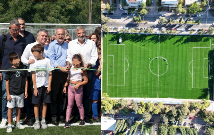 Εγκαίνια για το νέο γήπεδο ποδοσφαίρου στου Παπάγου