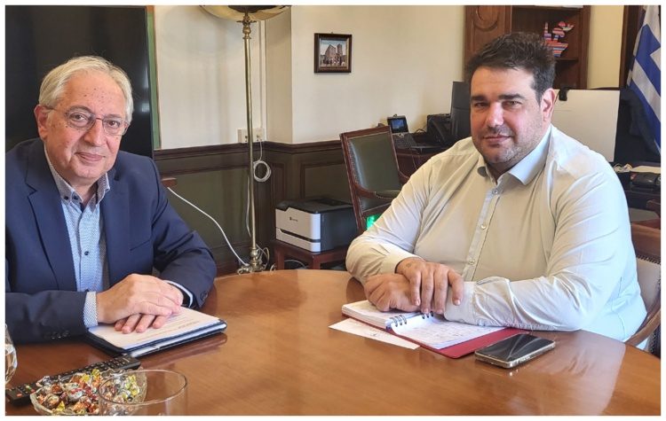 Συνάντηση Αμπατζόγλου – Λιβάνιου για αυτοδιοίκηση και Δήμο