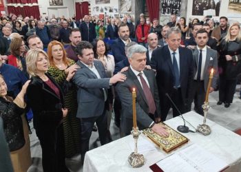 Σε κλίμα συναίνεσης η ορκωμοσία του Παναγιώτη Μανούρη στη Νέα Ιωνία