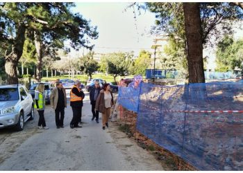 Τα έργα στην παιδική χαρά στο Αμαλίειο και στην οδό Πλαστήρα επέβλεψε ο Θ. Αμπατζόγλου