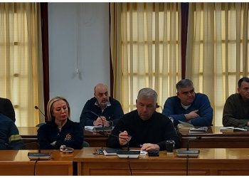 Στην έκτακτη σύσκεψη του Δήμου για την επικείμενη κακοκαιρία συμμετείχε ο Βλάσσης Σιώμος