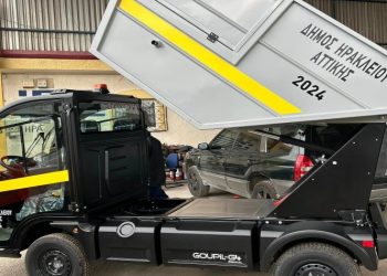 Το πρώτο ηλεκτρικό απορριμματοφόρο βγαίνει στους δρόμους του Ηρακλείου