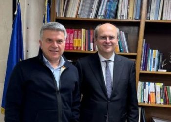 Συνάντηση του Παναγιώτη Μανούρη με τον Κωστή Χατζηδάκη