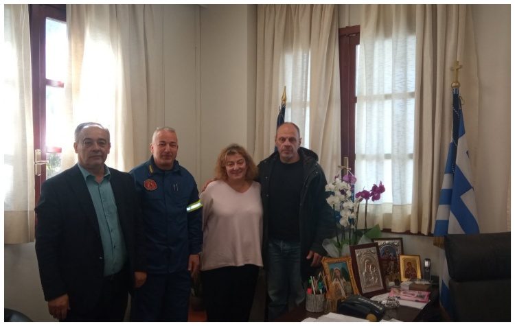 Συνάντηση εργασίας της δημάρχου με τον Παναγιώτη Νιάφα