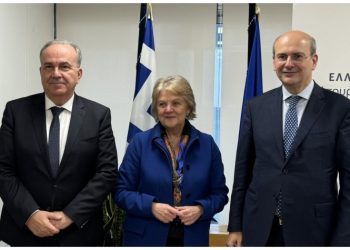 Συνάντηση  Κ. Χατζηδάκη και Ν. Παπαθανάση με την Ευρωπαία Επίτροπο για τη Συνοχή και τις Μεταρρυθμίσεις, E. Ferreira