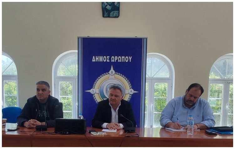 Συνάντηση του δημάρχου Ωρωπού με τους εργαζόμενους στην υπηρεσία καθαριότητας