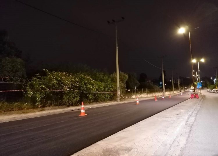 Ασφαλτόστρωση της οδού Αμαρουσίου - Χαλανδρίου