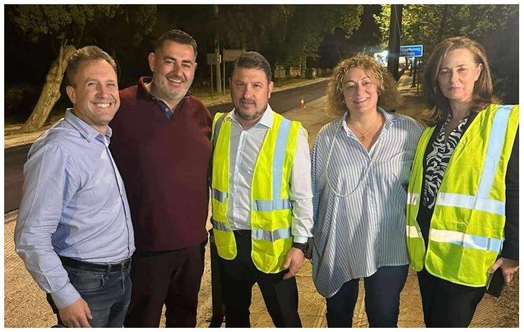 Αυτοψία Ν. Χαρδαλιά και Ν. Κοσμοπούλου σε εργασίες ασφαλτόστρωσης σε Πεντέλη & Νέα Πεντέλη