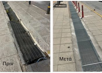 Ξεκίνησε η αντικατάσταση φθαρμένων σχαρών απορροής ομβρίων