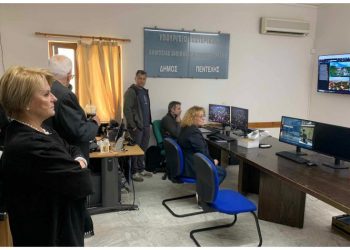 Tο νέο Κέντρο Επιχειρήσεων της Πολιτικής Προστασίας επισκέφτηκε η δήμαρχος