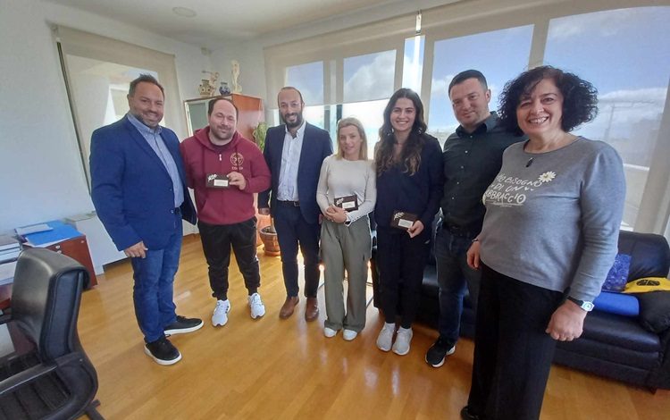 Την πρωταθλήτρια Ευρώπης Αλεξάνδρα  Εφραίμογλου υποδέχθηκε ο Μάριος Ψυχάλης