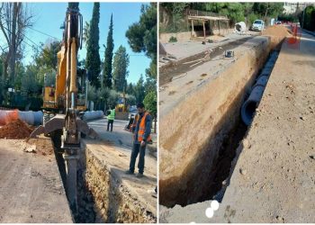 Αντιπλημμυρικό έργο στη Φιλοθέη: Άρχισαν οι εργασίες στην οδό Κύπρου