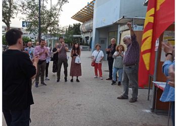 Εγκαίνια εκλογικών περιπτέρων Κ.Ο. Βορείου Τομέα ΚΚΕ