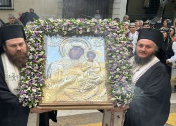 Υποδοχή Ιεράς θαυματουργού Εικόνος Παναγίας Δαμάστας στο Ηράκλειο