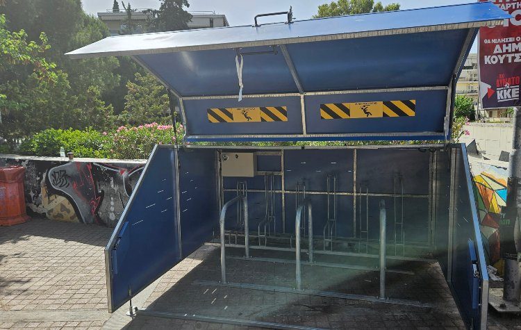 «Έξυπνος» σταθμός parking ποδηλάτων στην κεντρική πλατεία Ηρακλείου