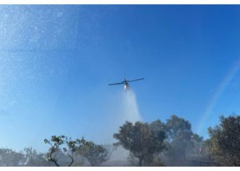 Άμεση αντιμετώπιση της επικίνδυνης φωτιάς που εκδηλώθηκε στον οικισμό Κάτω Ποσειδωνία Λαυρίου