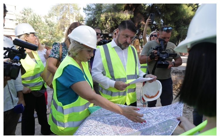 Αυτοψία Ν. Χαρδαλιά στο αντιπλημμυρικό έργο της Νέας Φιλαδέλφειας