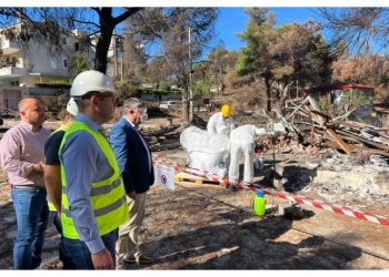 Ξεκίνησε η απομάκρυνση του αμίαντου από τα καμένα