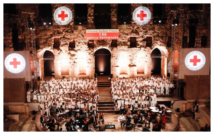 Ο Ελληνικός Ερυθρός Σταυρός διοργανώνει μεγάλη συναυλία για την ειρήνη και την αλληλεγγύη στο Ηρώδειο (16/9)