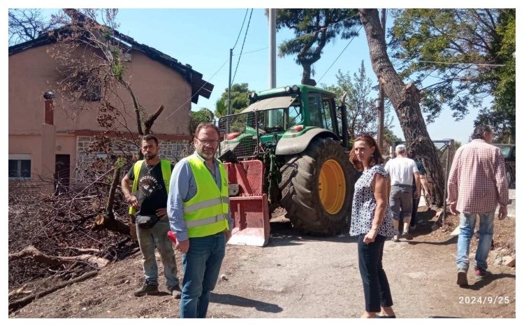Αυτοψία Λ. Κεφαλογιάννη στον καθαρισμό του καμένου ρέματος Πεντέλης