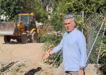 Προχωρούν οι εργασίες διάνοιξης επί της οδού Αλαμάνας