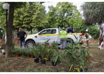 Εθελοντική φύτευση στον ποδηλατοδρόμο του Πολυδρόσου στο Μαρούσι, Πέμπτη 10 Οκτωβρίου