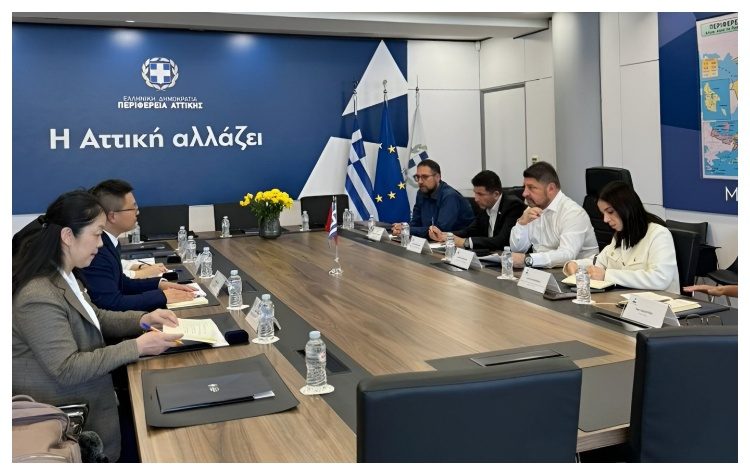 Συνάντηση Ν. Χαρδαλιά με τον αντιπρύτανη του Πανεπιστημίου της Σαγκάης