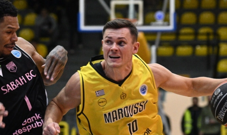 FIBA EUROPE CUP:  Επικράτησε επί της Σαμπάχ το «διπρόσωπο» Μαρούσι