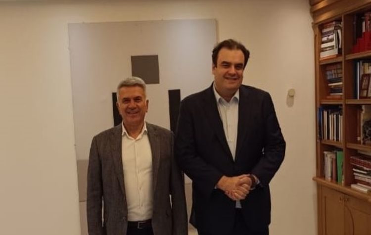 Συνάντηση του Παναγιώτη Μανούρη με τον Κυριάκο Πιερρακάκη