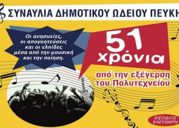 Συναυλία για τo Πολυτεχνείο την Κυριακή 17 Νοεμβρίου στη Πεύκη