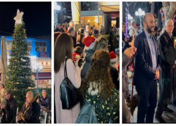 Μια όμορφη βραδιά στη φωταγώγηση του Χριστουγεννιάτικου Δέντρου στη Λυκόβρυση