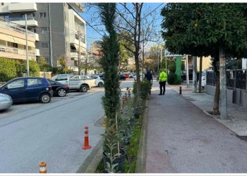 Πρασίνισε ο ποδηλατόδρομος στην Εθνικής Αντιστάσεως  