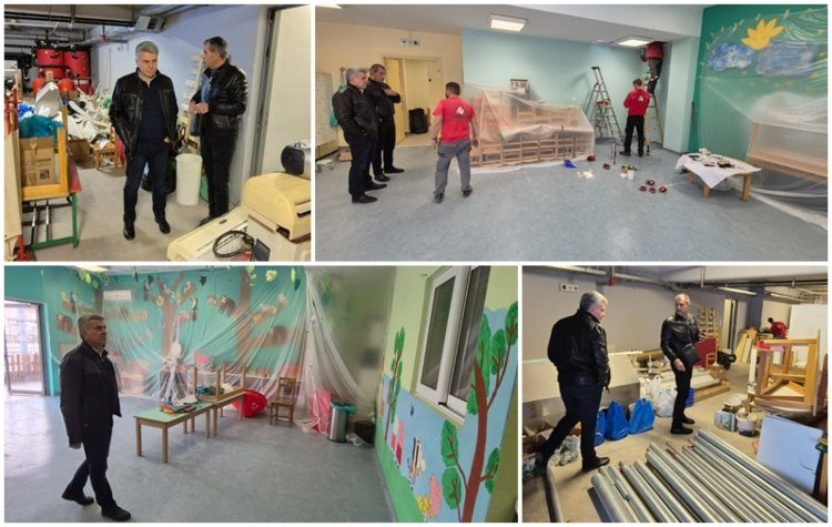 Εργασίες τοποθέτησης πυροπροστασίας στον 1ο βρεφονηπιακό σταθμό Νέας Ιωνίας