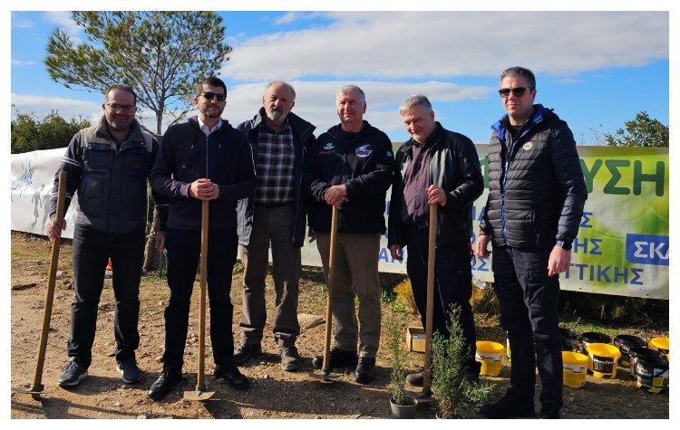 O Βλάσσης Σιώμος έδωσε το «παρών» στην αναδάσωση στον Κοκκιναρά