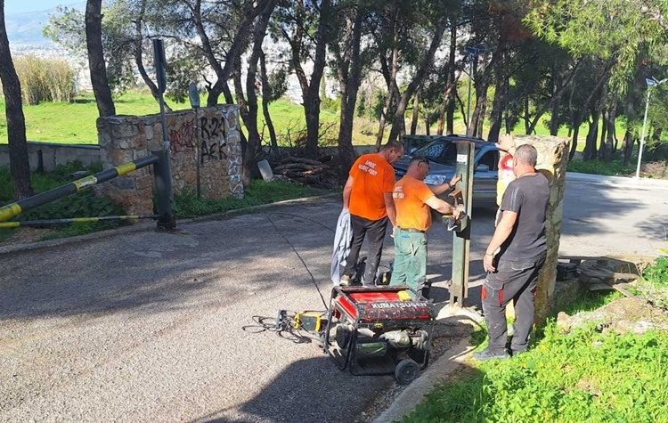 Αποκατάσταση των βανδαλισμών στο Ψυχικό