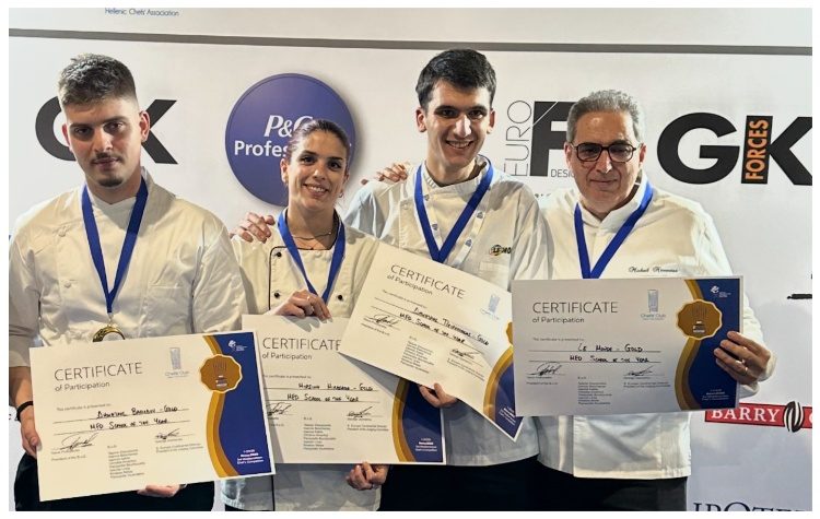 LE MONDE: Χρυσό μετάλλιο και χάλκινο μετάλλιο στον Τρίτο Μεσογειακό Διαγωνισμό Chef