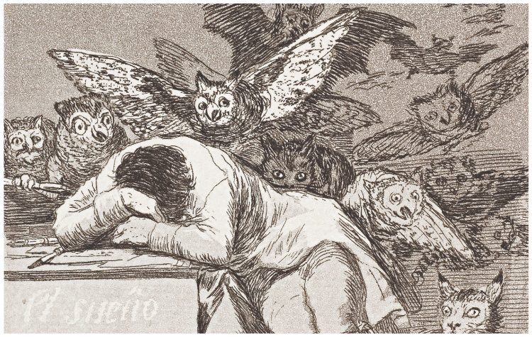 Φρανσίσκο Γκόγια, Μαρίνος Καλλιγάς, Μαρίνα Λαμπράκη - Πλάκα: Συγκρίσεις