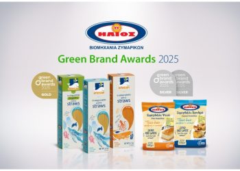 Βιομηχανία Ζυμαρικών ΗΛΙΟΣ: Απέσπασε 3 βραβεία στα Green Brand Awards 2025