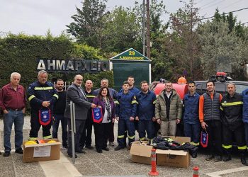 Δήμος & AHEPA: Ενίσχυση των εθελοντών με σημαντικό υλικό πυρόσβεσης
