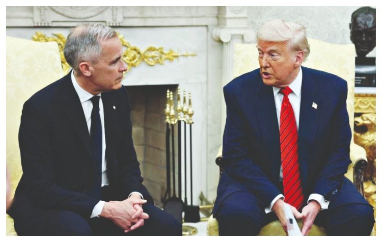 ΗΠΑ- Καναδάς: «Παράσταση» Τραμπ - Κάρνεϊ