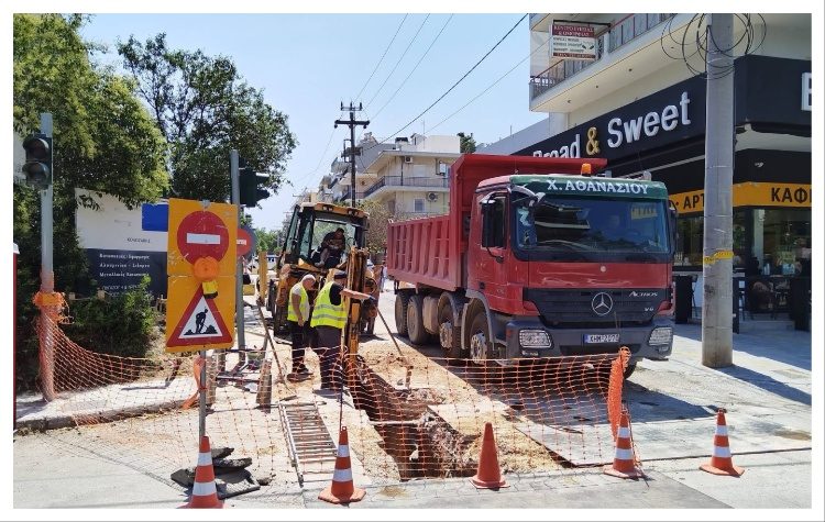 Δήμος Αμαρουσίου: «Στην οδό Πηγάσου στο Πολύδροσο συνεχίζονται τα έργα αγωγών ακαθάρτων και ομβρίων»
